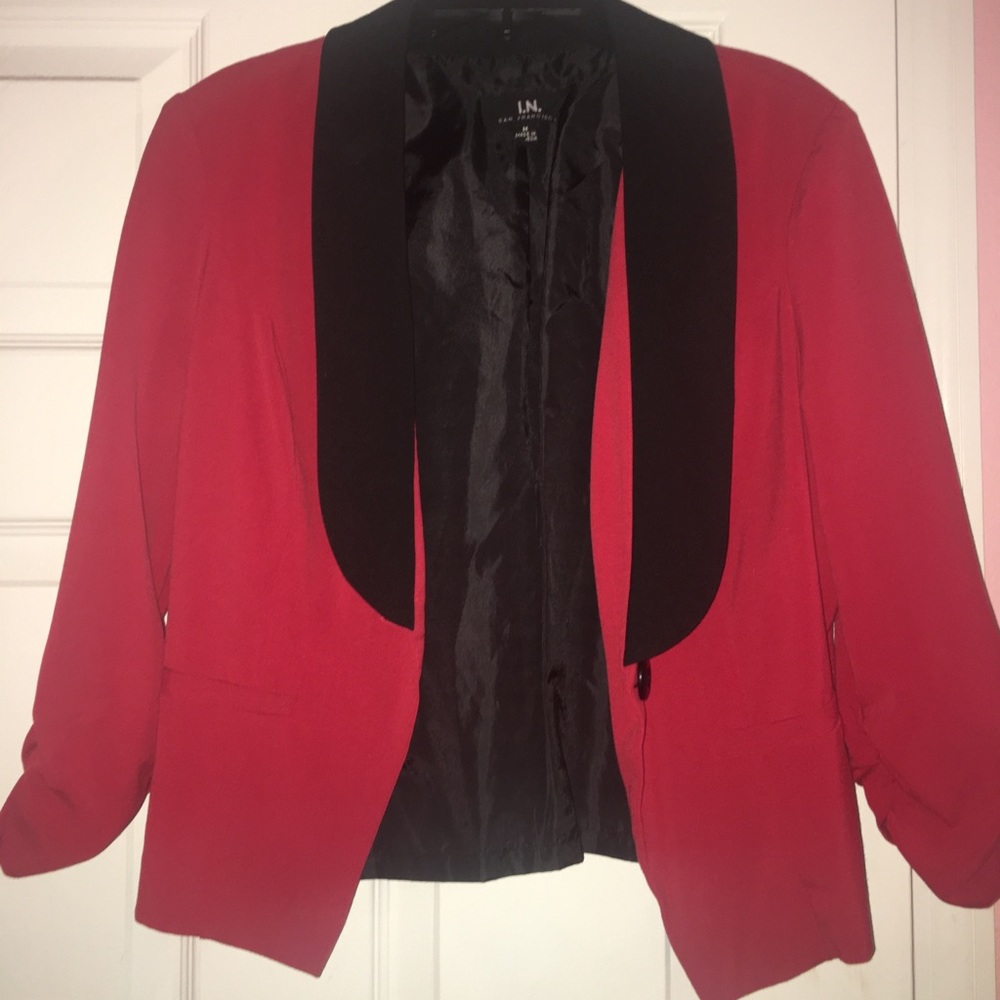 Red blazer